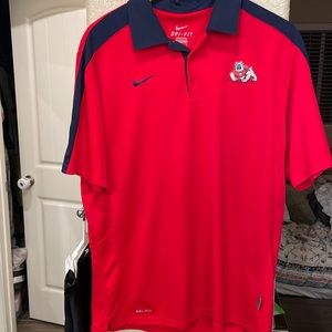 Nike dry fit Fresno state polo